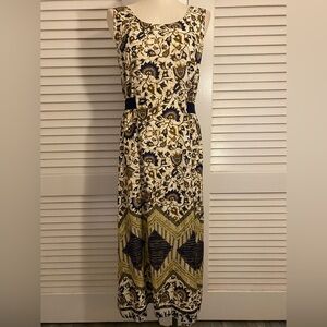 Vintage 1980s “Connie Choi” Sleeveless Midi Dress- Size Medium